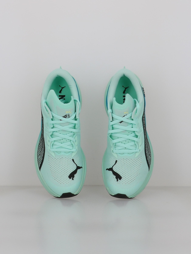 Chaussures de running deviate nitro 3 vert d'eau homme - Puma