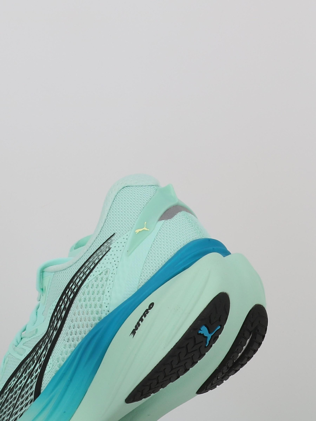 Chaussures de running deviate nitro 3 vert d'eau homme - Puma
