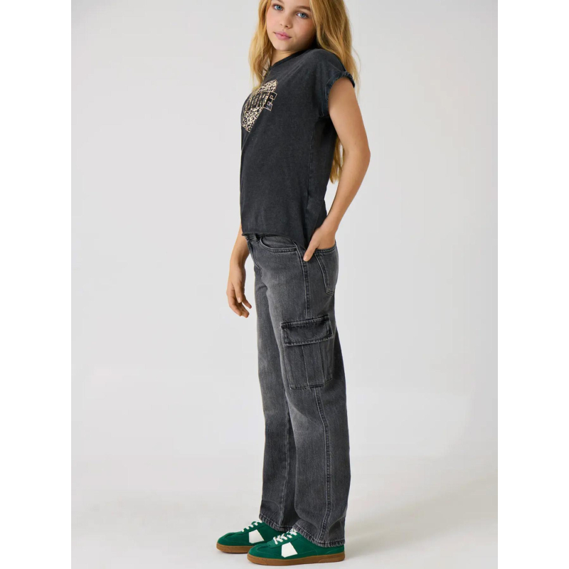 Jean cargo large harmony gris fille - Only