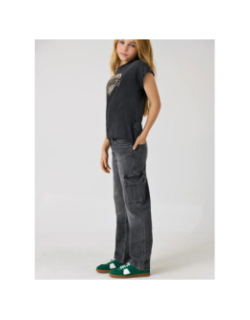 Jean cargo large harmony gris fille - Only