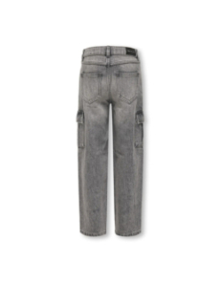 Jean cargo large harmony gris fille - Only