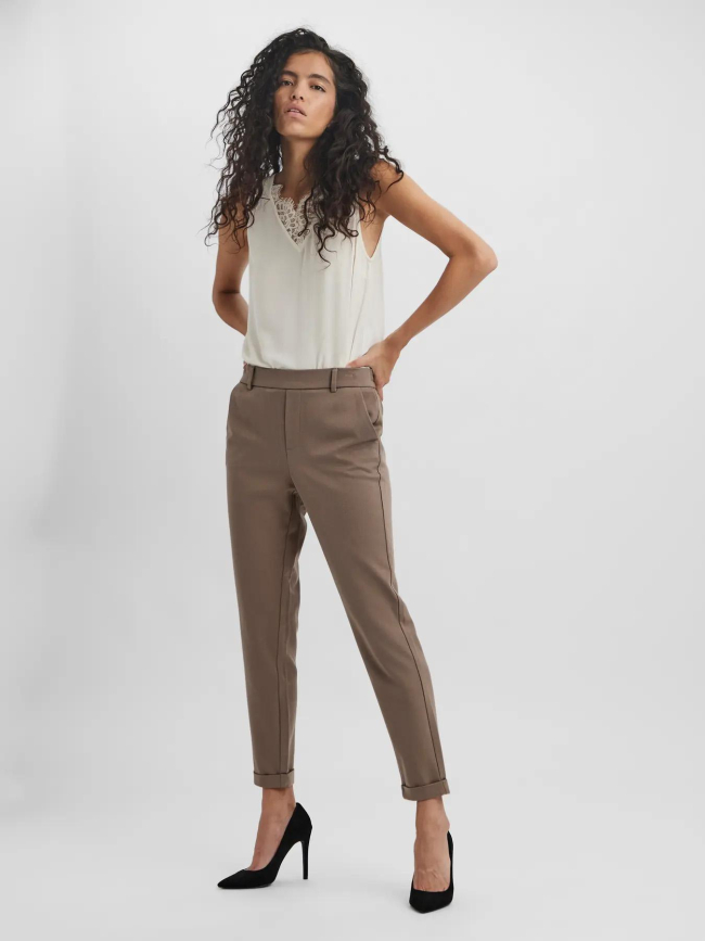 Pantalon loose vmmaya marron femme - Vero Moda