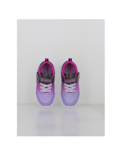 Baskets à scratch sola glow violet fille - Skechers