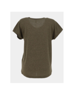 T-shirt rayé pailleté harrie kaki femme - Only