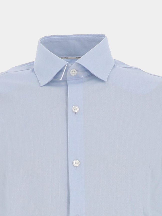 Chemise slim mid twill bleu clair homme - Calvin Klein