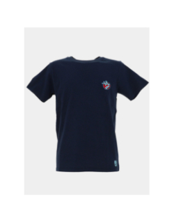 T-shirt patch cooler bleu marine homme - Pullin