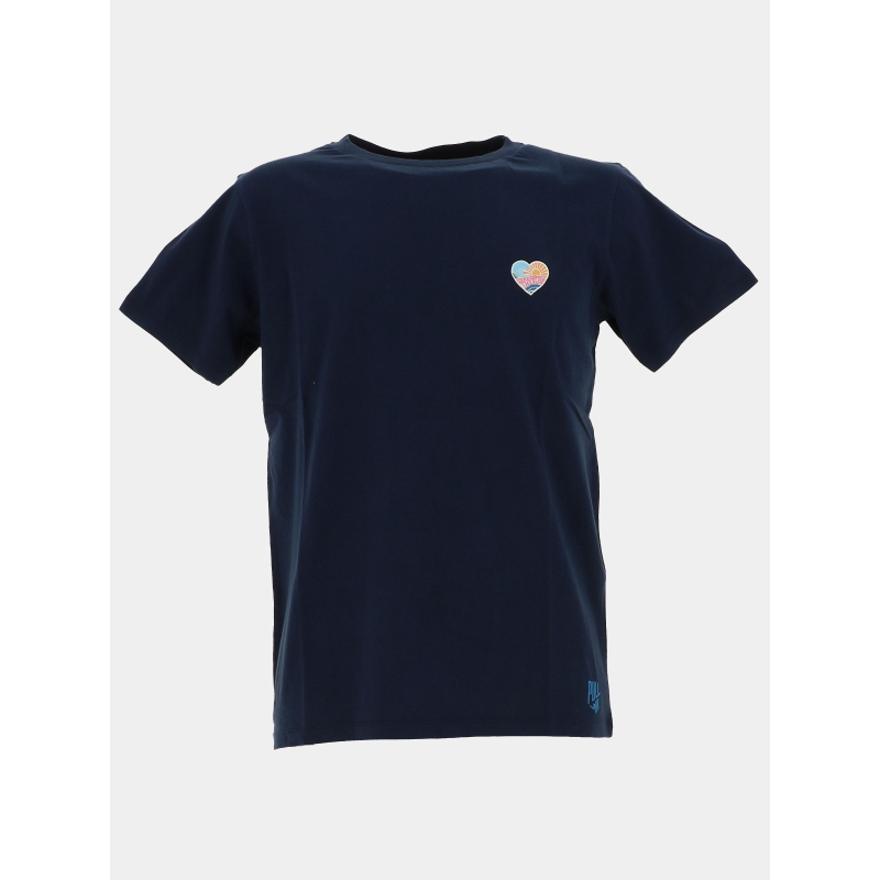 T-shirt patch the sun bleu marine homme - Pullin