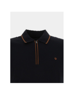 Polo col zippé gatwick bleu marine homme - Benson & Cherry