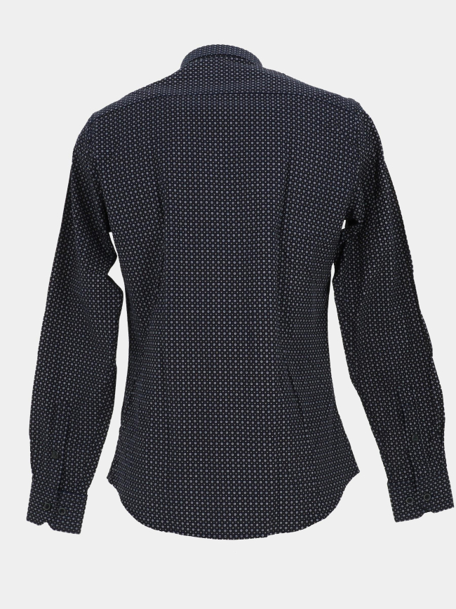 Chemise à fleur stretch loup bleu marine homme - Benson & Cherry