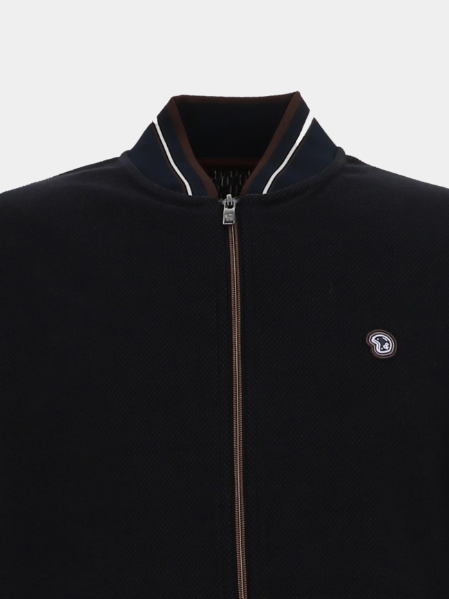 Gilet col teddy scoda bleu marine homme - Benson & Cherry