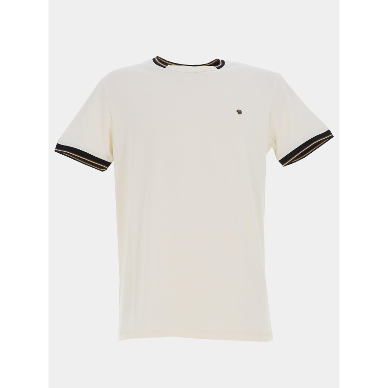 T-shirt uni tutin blanc homme - Benson & Cherry