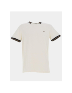 T-shirt uni tutin blanc homme - Benson & Cherry