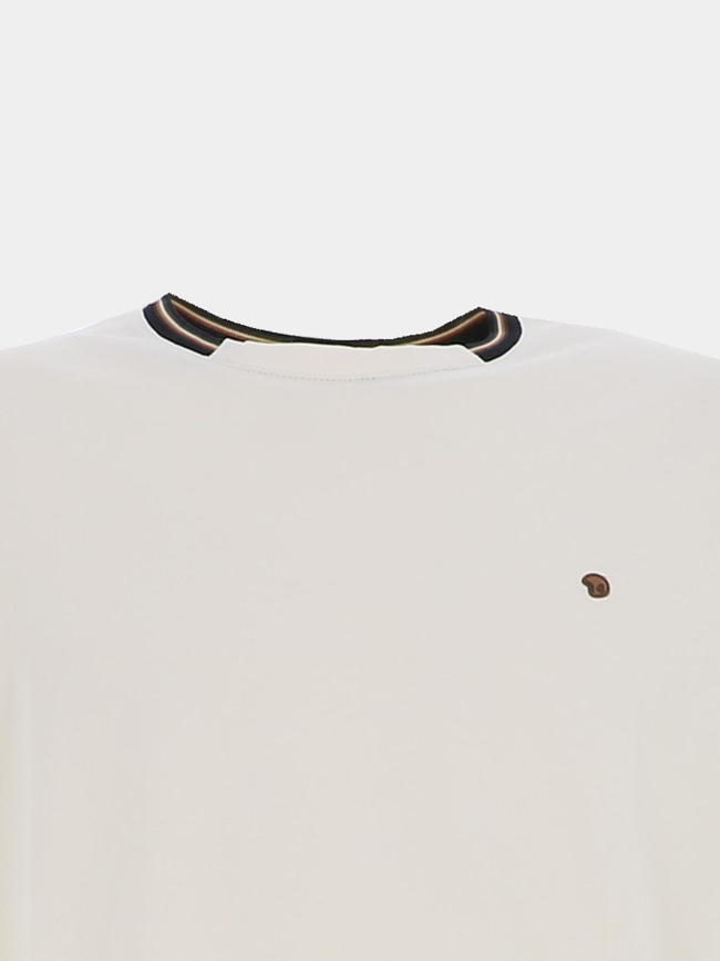 T-shirt uni tutin blanc homme - Benson & Cherry