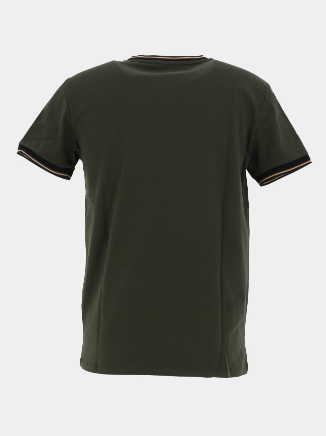 T-shirt uni tutin kaki homme - Benson & Cherry