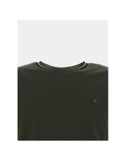 T-shirt uni tutin kaki homme - Benson & Cherry