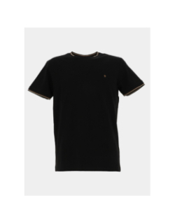 T-shirt uni tutin noir homme - Benson & Cherry