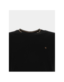 T-shirt uni tutin noir homme - Benson & Cherry