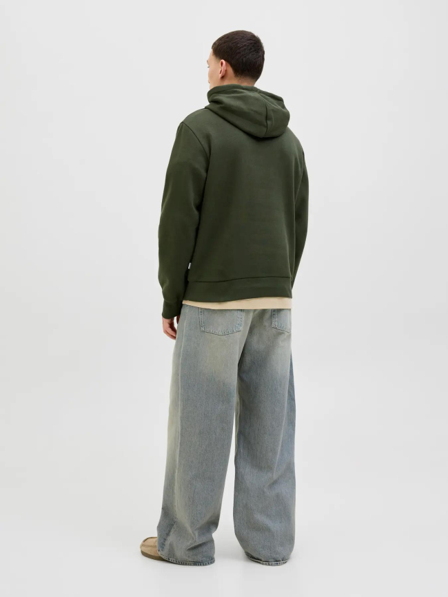 Sweat à capuche jjelogo kaki homme - Jack & Jones