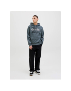 Sweat à capuche logo 25/26 gris homme - Jack & Jones