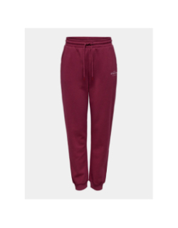 Jogging regular taille haute pica bordeaux femme - Only Play