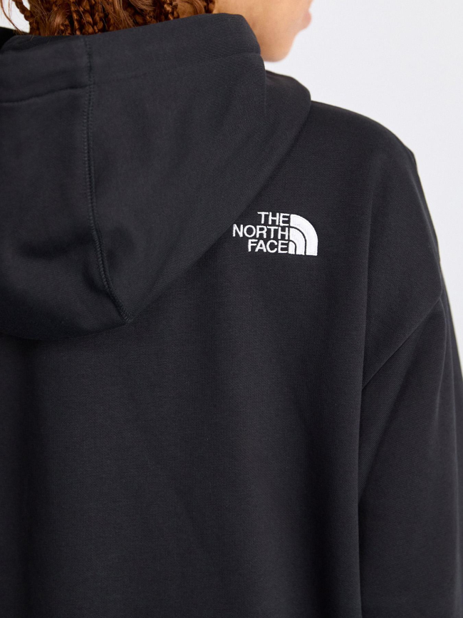 Sweat à capuche essential oversize noir femme - The North Face