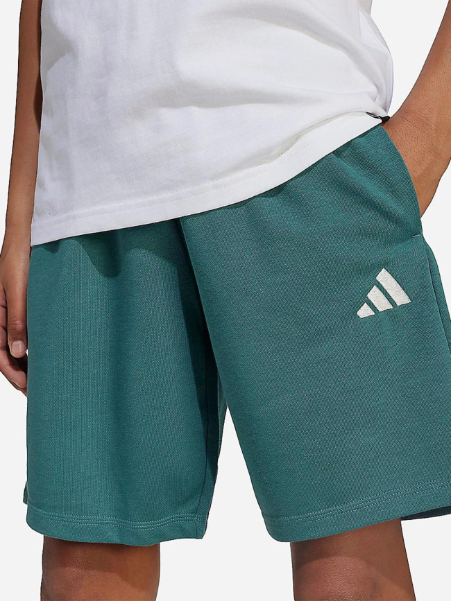 Short jogging french terry logo vert garçon - Adidas