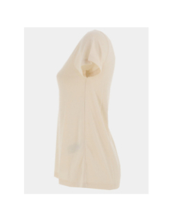 T-shirt col v pailleté dalila beige femme - Jdy