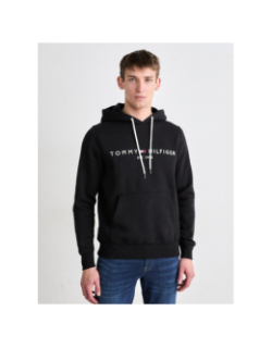 Sweat à capuche core logo noir homme - Tommy Hilfiger