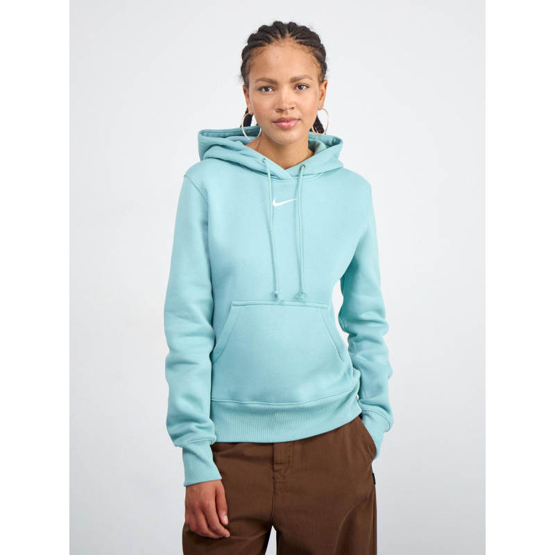 Sweat à capuche nsw phoenix fleece vert d'eau femme - Nike