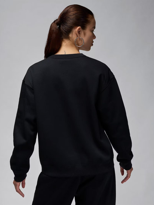 Sweat à col rond brooklyn fleece noir femme - Nike