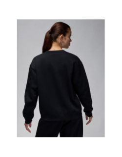 Sweat à col rond brooklyn fleece noir femme - Nike