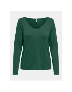 Pull fin uni hanna vert femme - Only