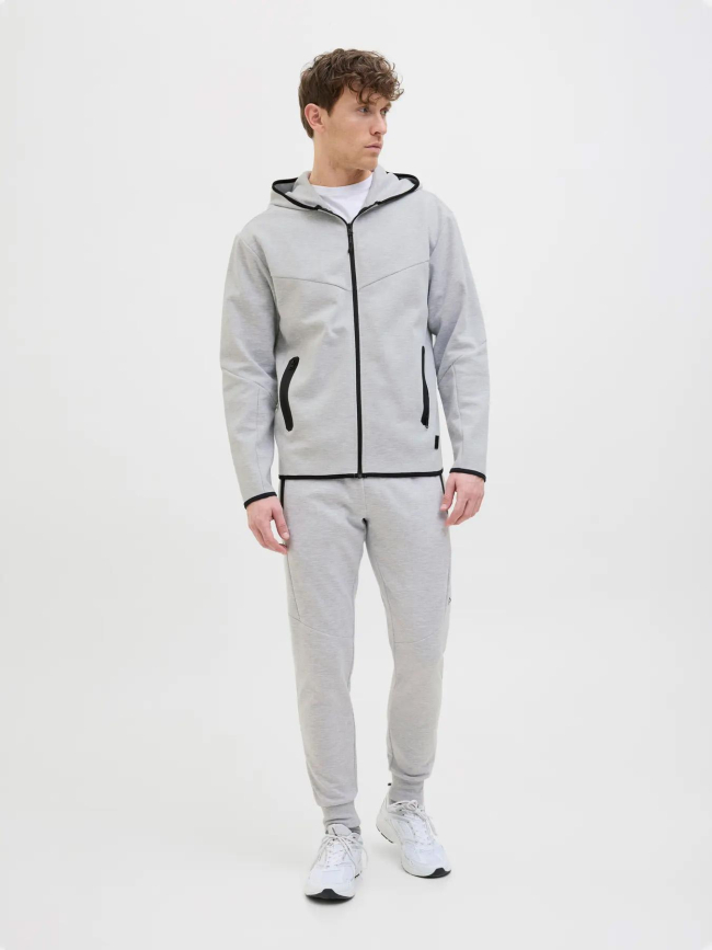 Pantalon jogging jpstwill fusion gris homme - Jack & Jones