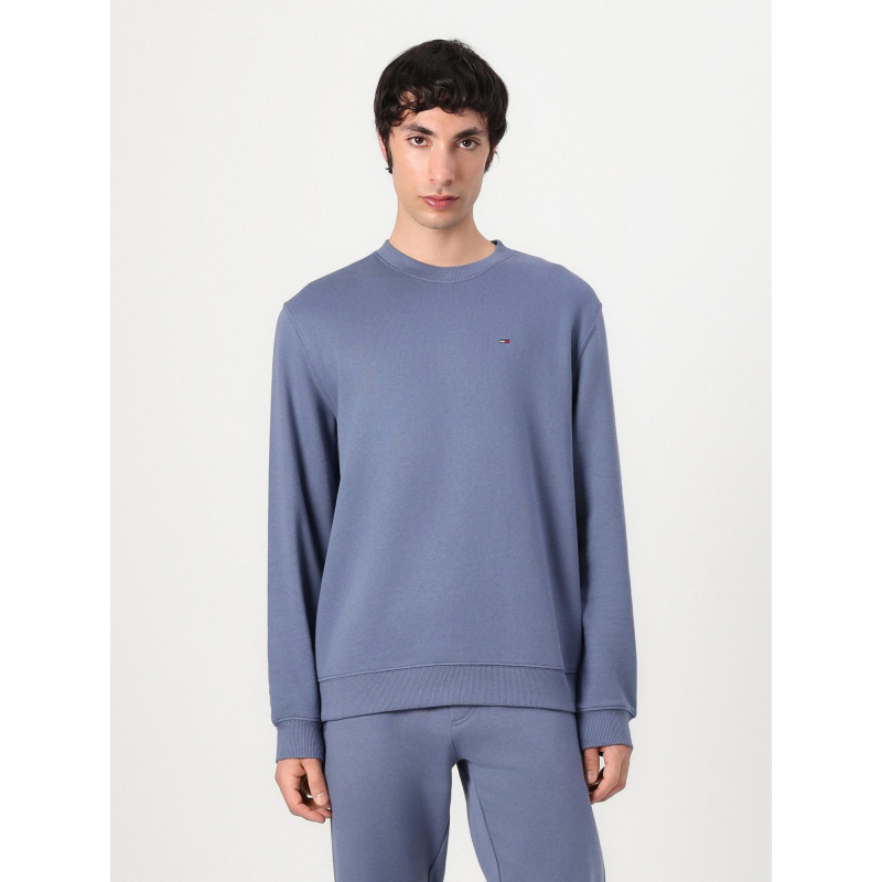 Sweat regular flag crew bleu homme - Tommy Jeans