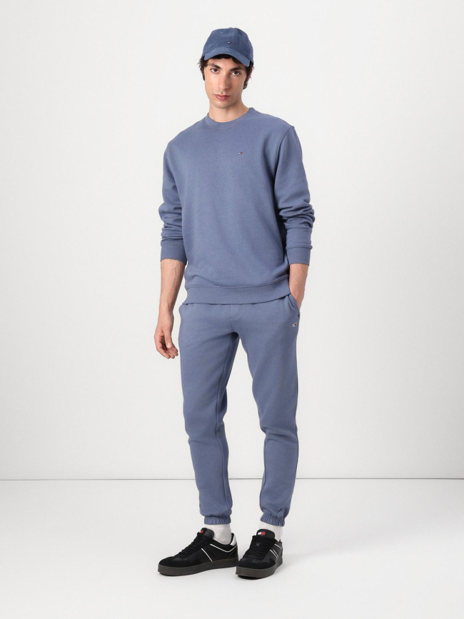 Sweat regular flag crew bleu homme - Tommy Jeans