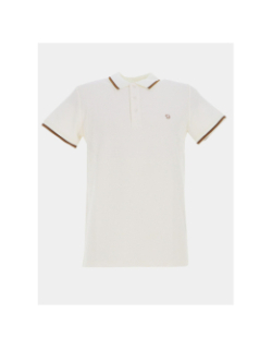 Polo gac uni blanc homme - Benson & Cherry