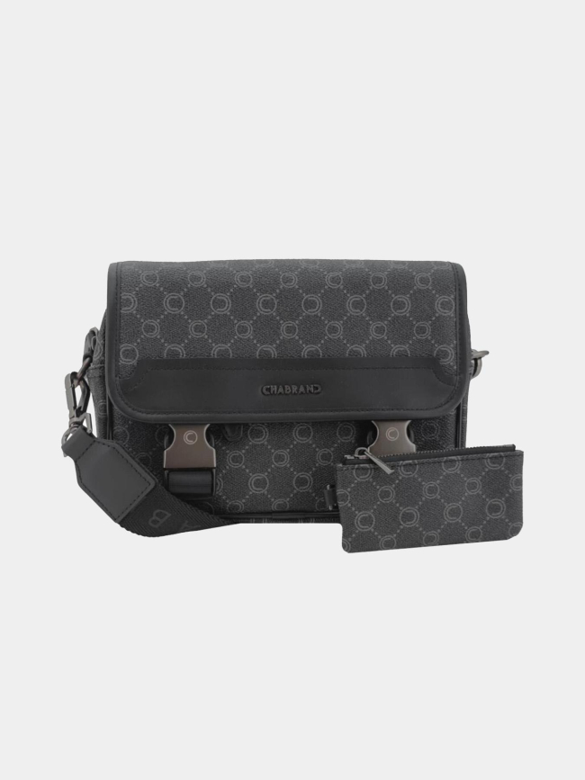 Sacoche imprimée à rabat kaki homme - Chabrand