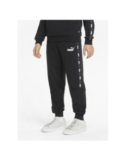 Pantalon jogging essential tape noir enfant - Puma