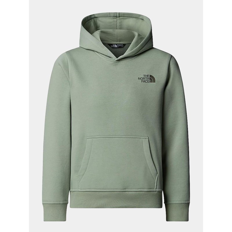 Sweat à capuche box regular nse vert enfant - The North Face