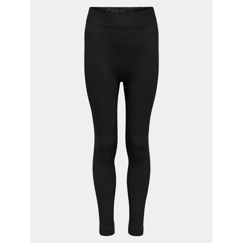 Legging côtelé taille haute jaia noir fille - Only Play