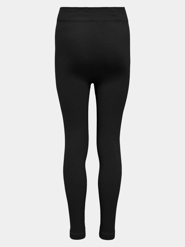 Legging côtelé taille haute jaia noir fille - Only Play