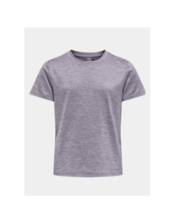 T-shirt de sport core life violet fille - Only Play