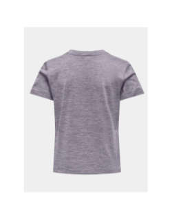 T-shirt de sport core life violet fille - Only Play