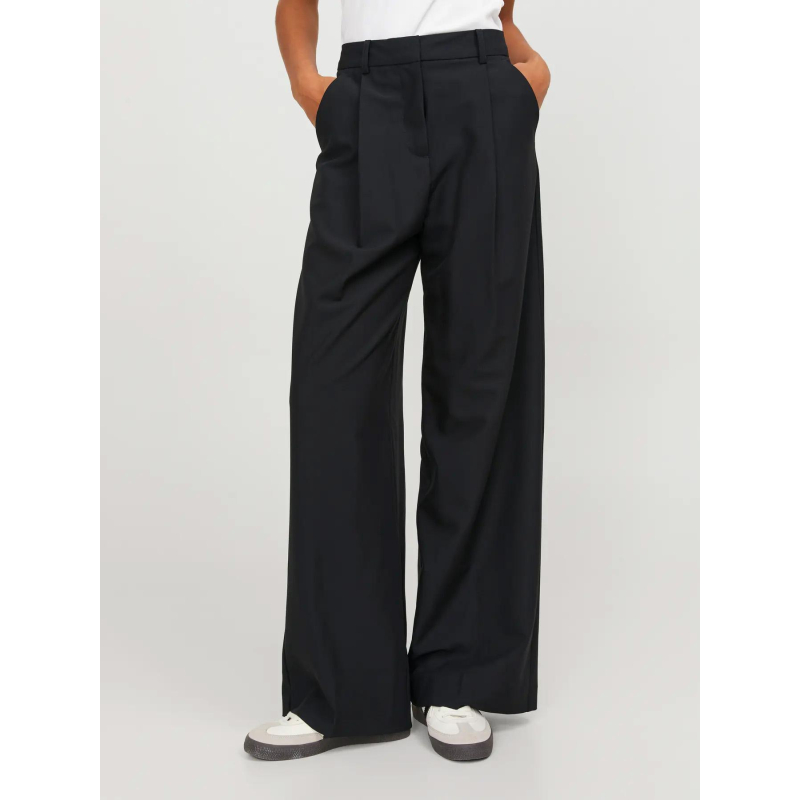 Pantalon droit taille haute ellis noir femme - Jjxx