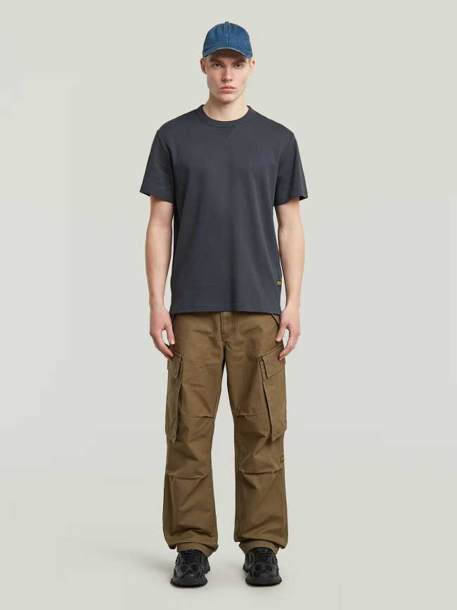 T-shirt uni nifous bleu homme - G Star