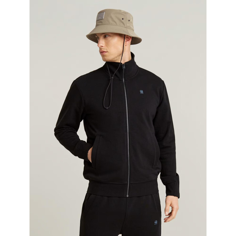Sweat zippé nifous noir homme - G Star