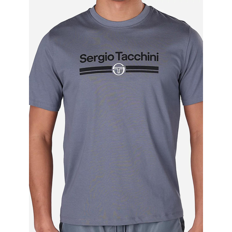 T-shirt à manches courtes marchio gris homme - Sergio Tacchini