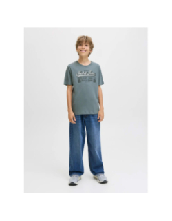 T-shirt à manches courtes jjelogo gris garçon - Jack & Jones