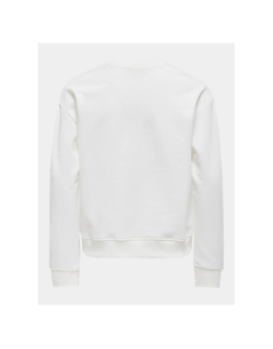 Sweat à col rond brillant kogruna los angeles blanc fille - Only