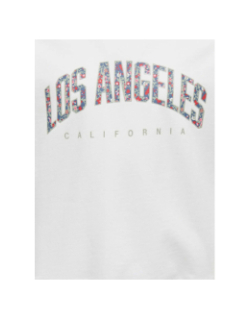 Sweat à col rond brillant kogruna los angeles blanc fille - Only